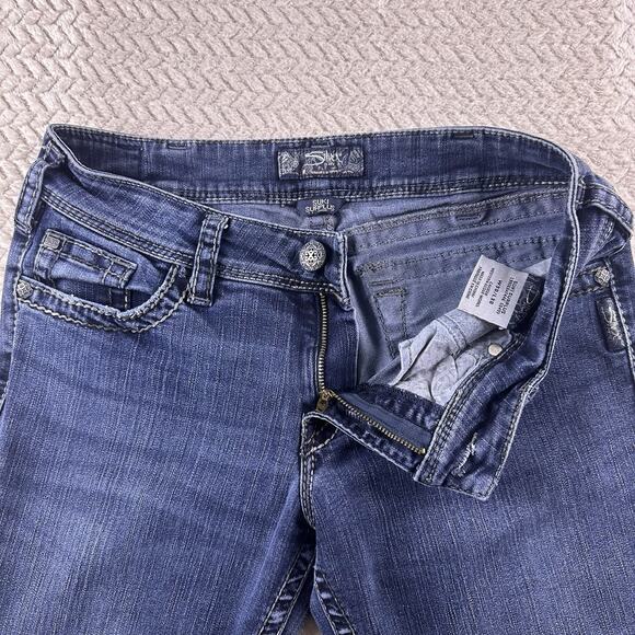 Silver Jeans Womens Suki Surplus Size 30x30 Bootcut Flap Pockets - Picture 3 of 15